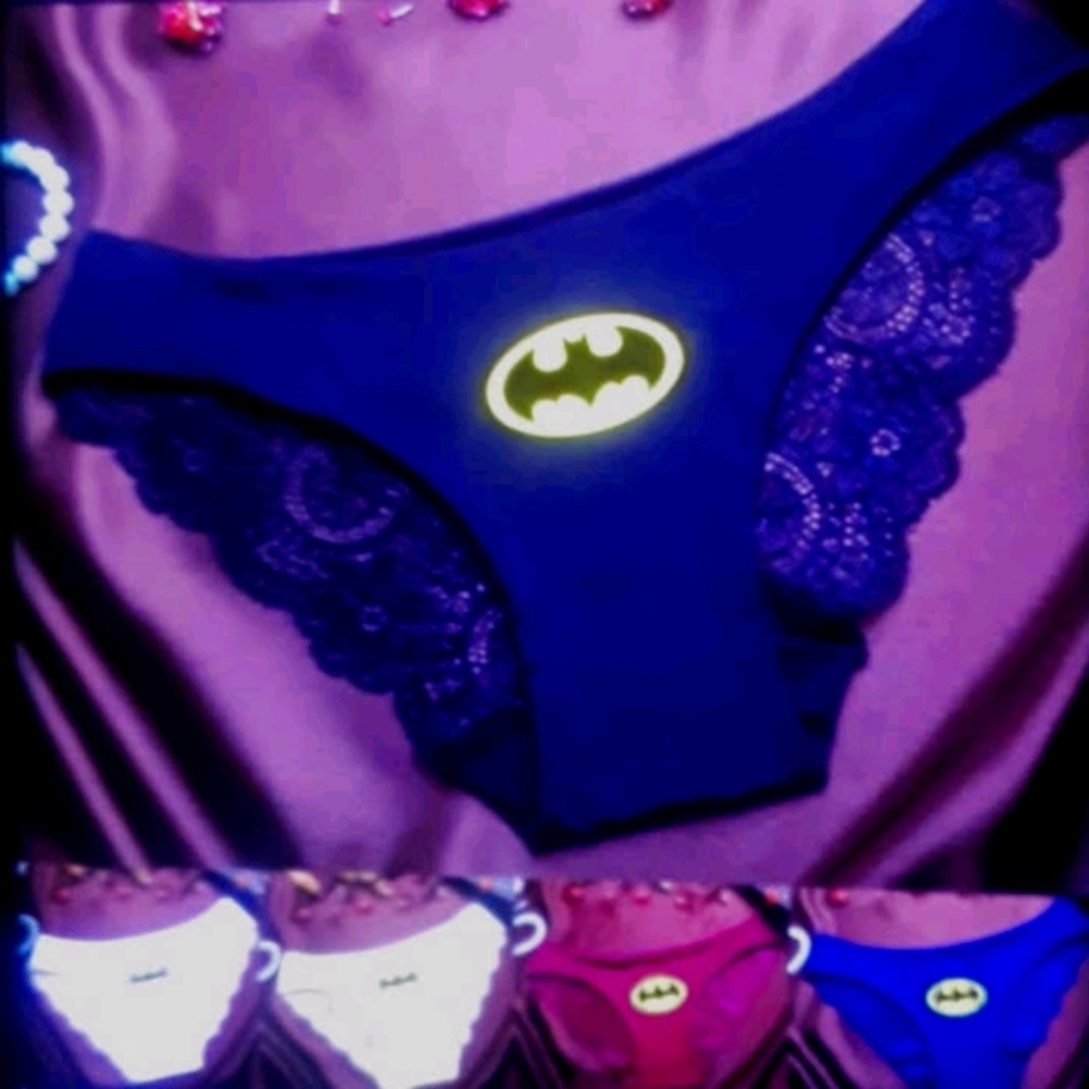 Batman luxury internet silk lace printed panties